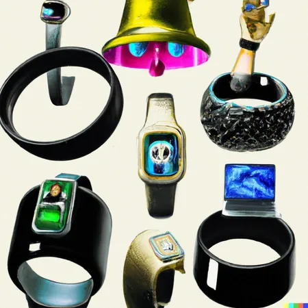 Futuristic Fitness Trackers Collage by DALL-E Dec 2022