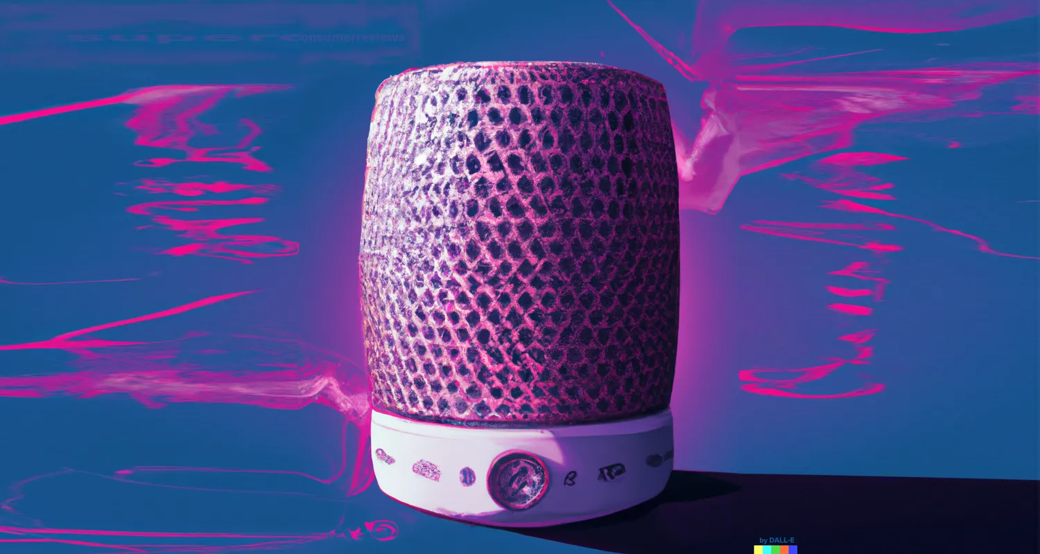 Future Smart Speaker for superconsumers, by DALL-E AI