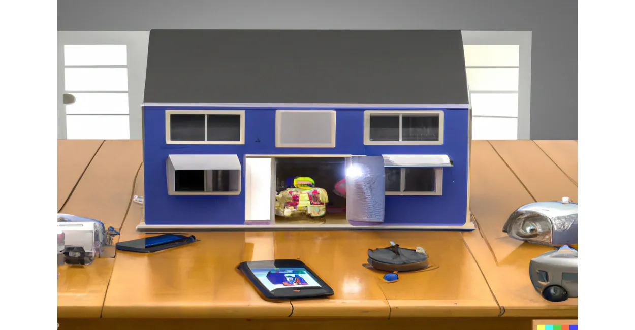 Smart tech home 3 by DALL-E