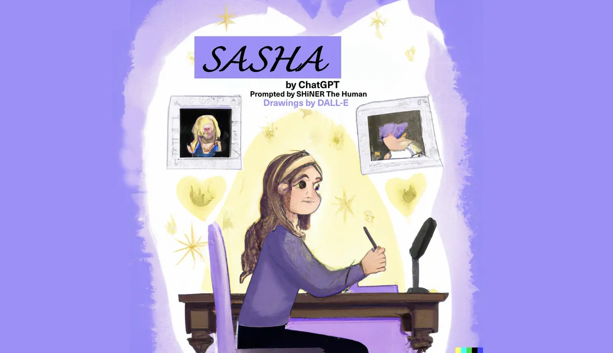 Sasha by ChatGPT DALL-E and SHiNER The Human