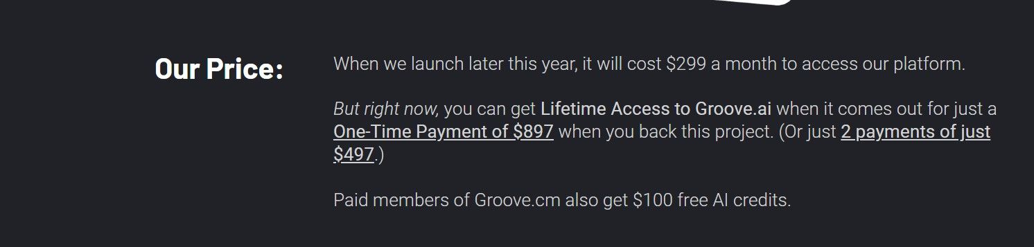 Groove AI Now ONLY $897