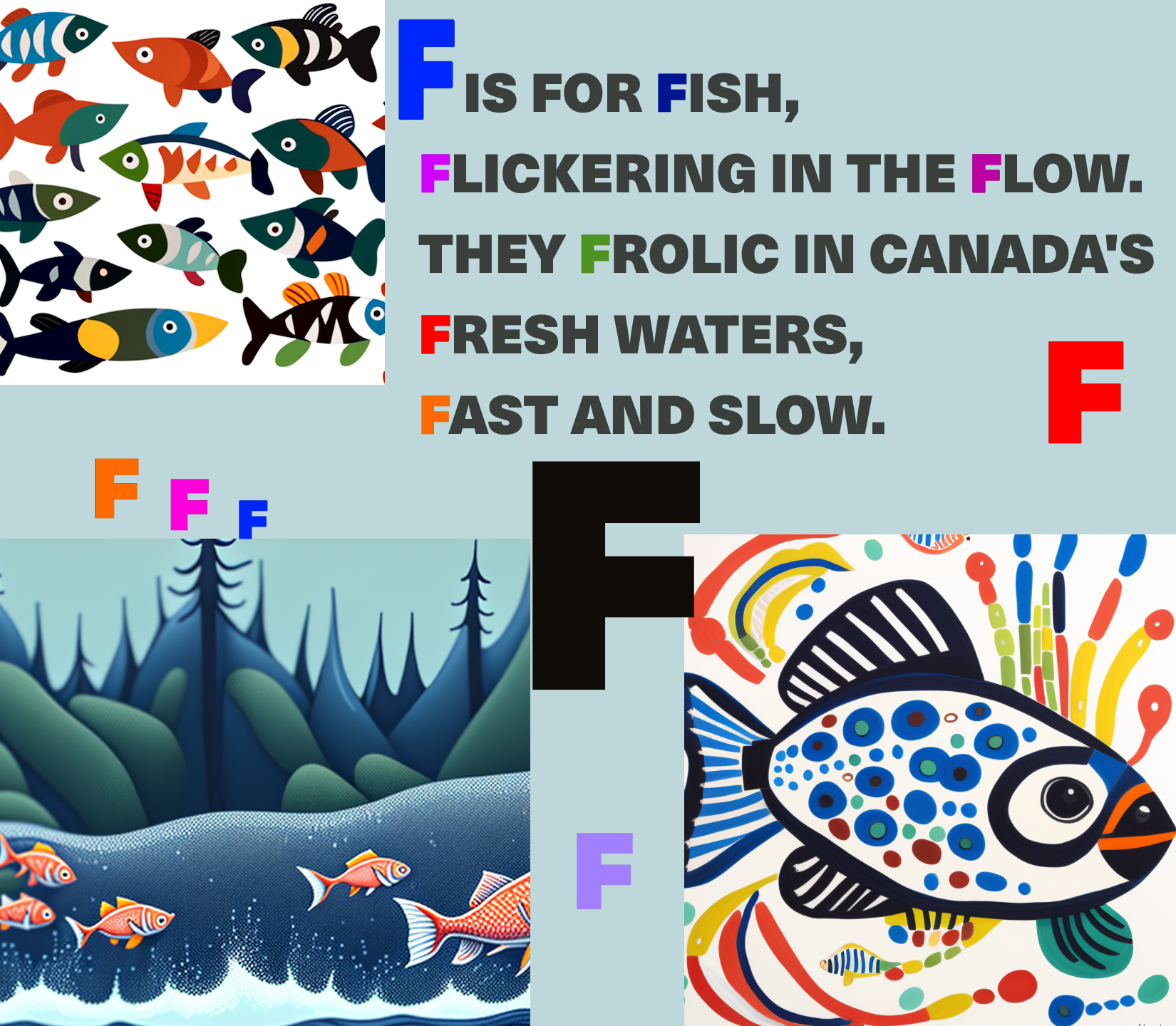 F Is For Fish, Flickering In The Flow