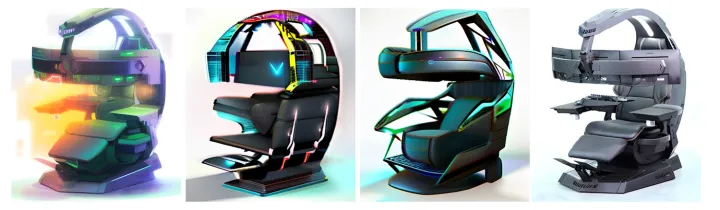 Open AI does a futuristic Manticore Zero G Chair